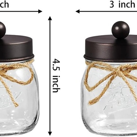 NEW 2Pack Bathroom Organizers and Storage Qtip Holder Bathroom Decorations - Picture 9 of 9